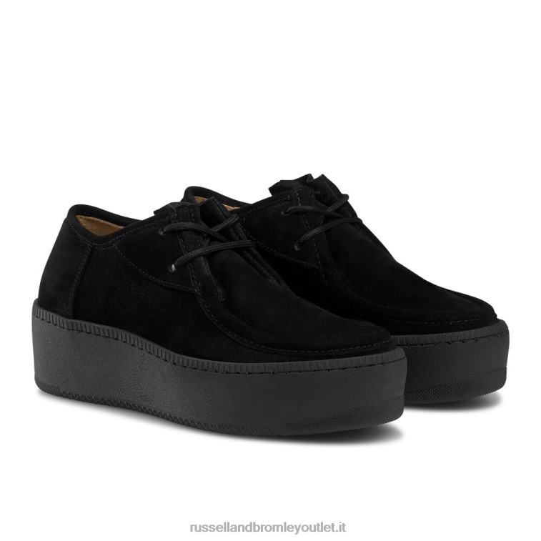 nero V0V4J80 donne Russell And Bromley sneaker mocassino cactus con lacci