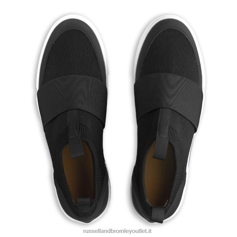 nero V0V4J9 donne Russell And Bromley sneaker in maglia park knit
