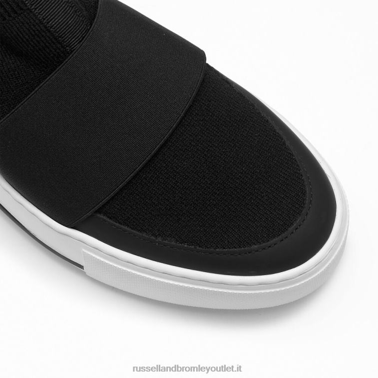 nero V0V4J9 donne Russell And Bromley sneaker in maglia park knit
