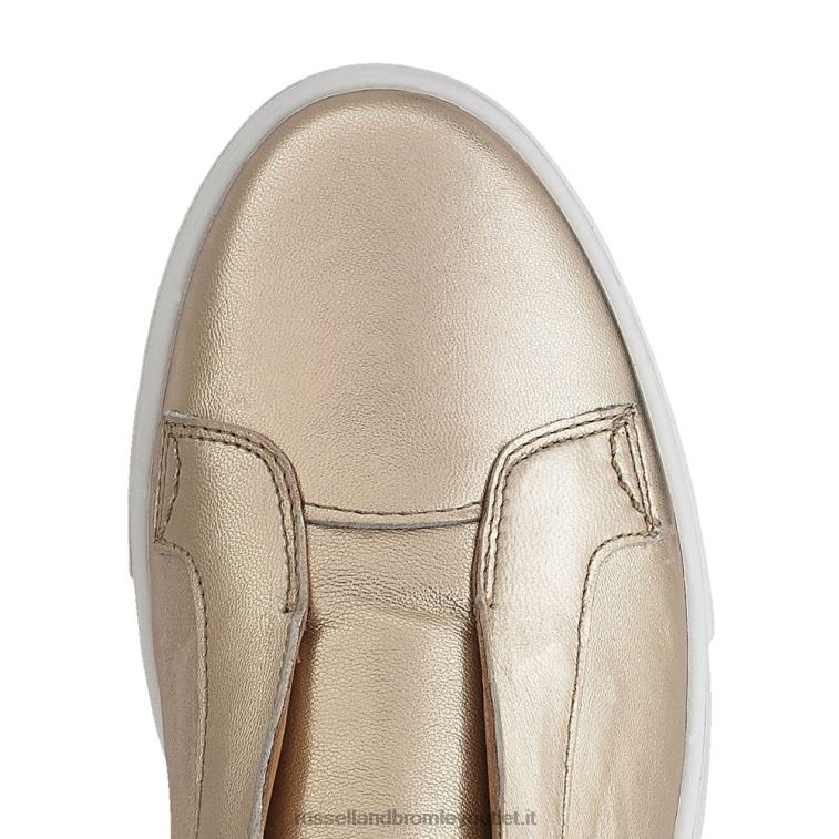 oro V0V4J19 donne Russell And Bromley park up sneaker flatform senza lacci