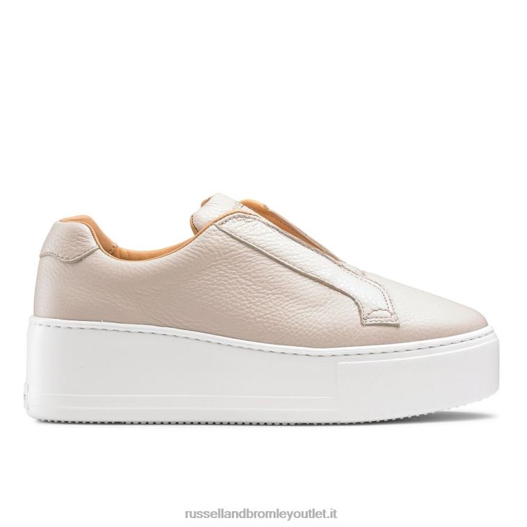 rosa V0V4J32 donne Russell And Bromley park up sneaker flatform senza lacci