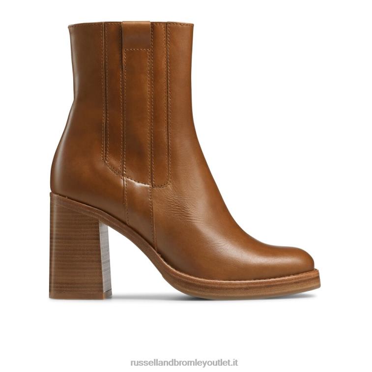 abbronzatura V0V4J292 donne Russell And Bromley stivale tacco impilato in legno pallomini
