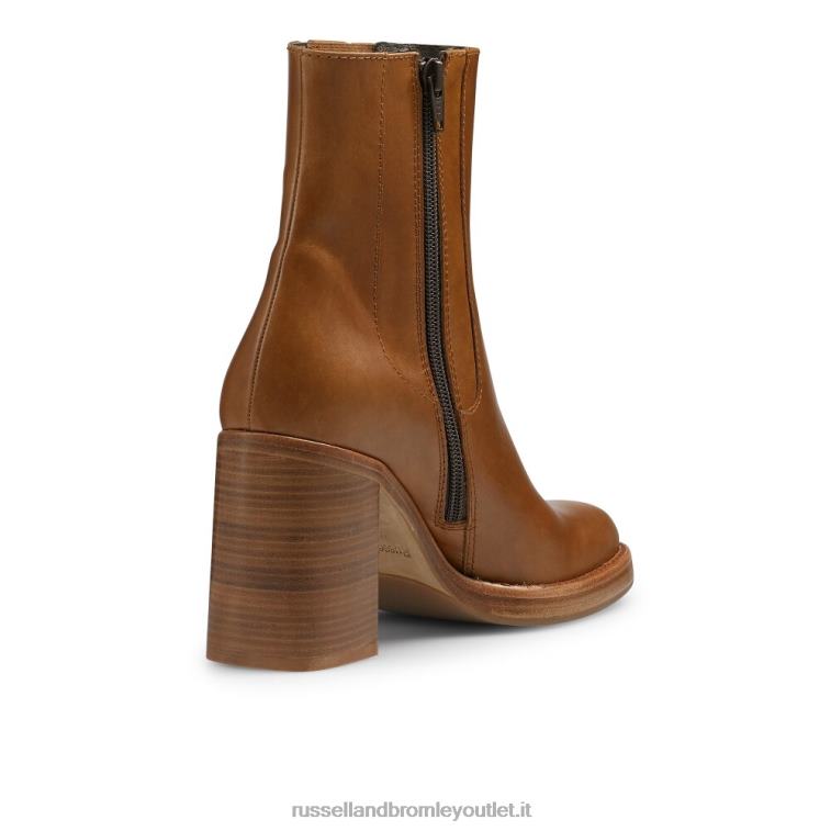 abbronzatura V0V4J292 donne Russell And Bromley stivale tacco impilato in legno pallomini