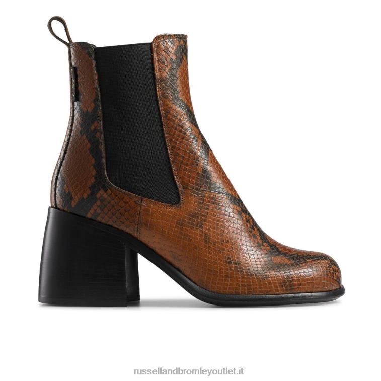 abbronzatura V0V4J317 donne Russell And Bromley stivaletti chelsea con punta tonda hackney