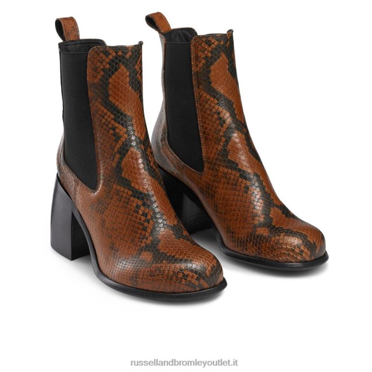 abbronzatura V0V4J317 donne Russell And Bromley stivaletti chelsea con punta tonda hackney