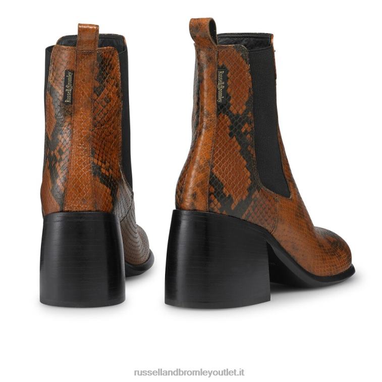 abbronzatura V0V4J317 donne Russell And Bromley stivaletti chelsea con punta tonda hackney