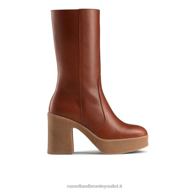 abbronzatura V0V4J338 donne Russell And Bromley stivale con plateau in crêpe stevie