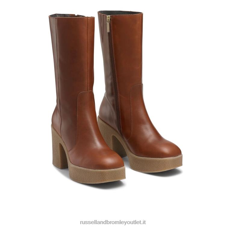 abbronzatura V0V4J338 donne Russell And Bromley stivale con plateau in crêpe stevie