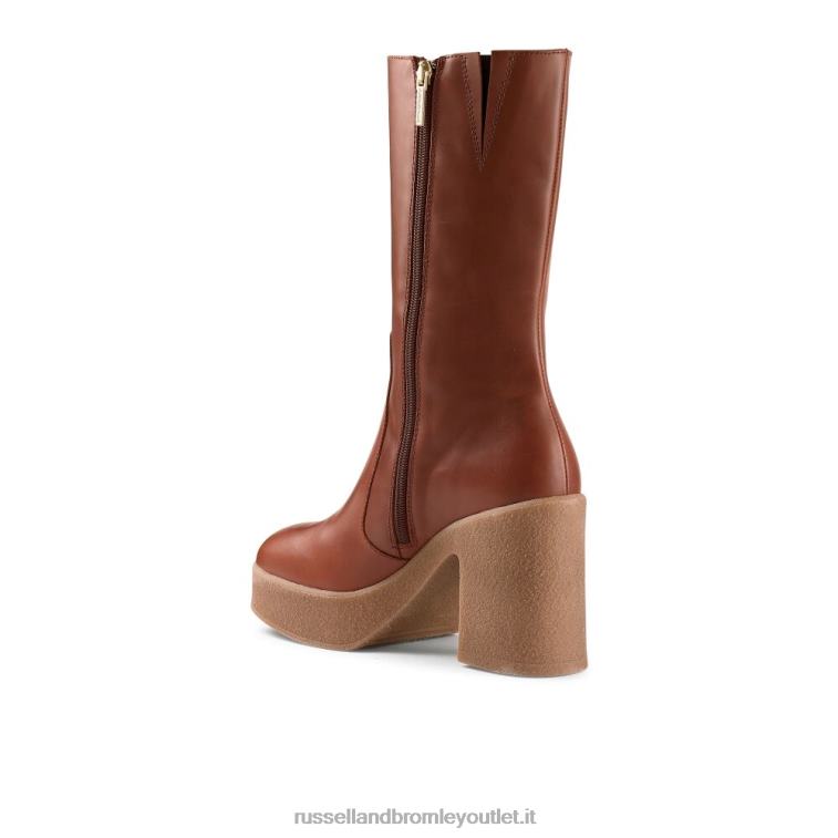 abbronzatura V0V4J338 donne Russell And Bromley stivale con plateau in crêpe stevie