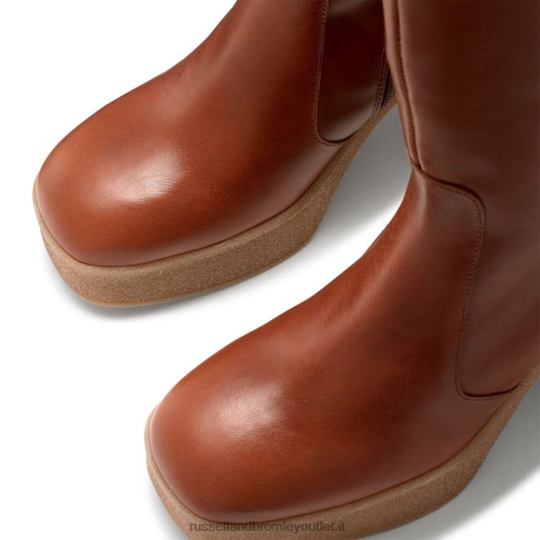 abbronzatura V0V4J338 donne Russell And Bromley stivale con plateau in crêpe stevie