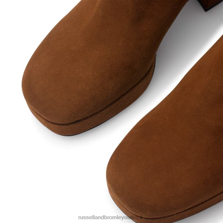 abbronzatura V0V4J346 donne Russell And Bromley stivale con plateau miele