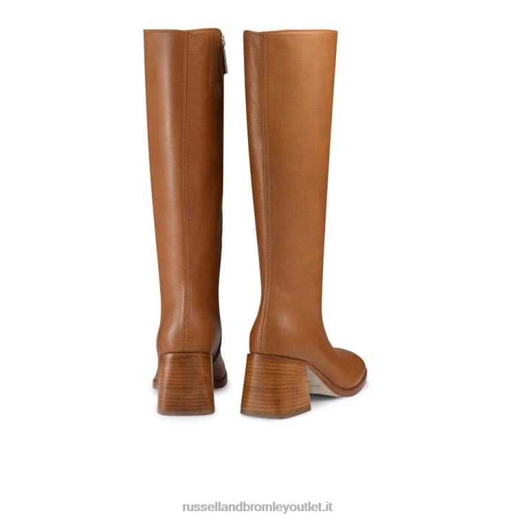 abbronzatura V0V4J356 donne Russell And Bromley tacco impilato twiggy alto fino al ginocchio