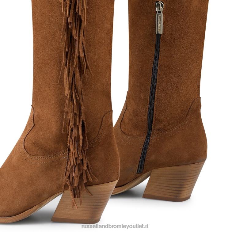 abbronzatura V0V4J365 donne Russell And Bromley swish sopra il ginocchio occidentale
