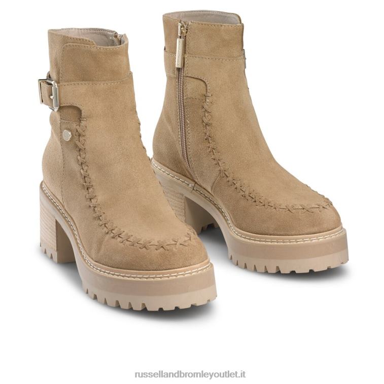 beige V0V4J295 donne Russell And Bromley dryleks hipstitch: tacco impilato sopraggitto
