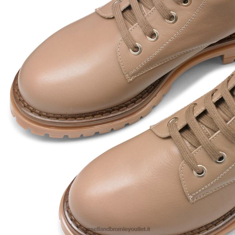 beige V0V4J296 donne Russell And Bromley combattimento stivale da combattimento a 8 occhielli