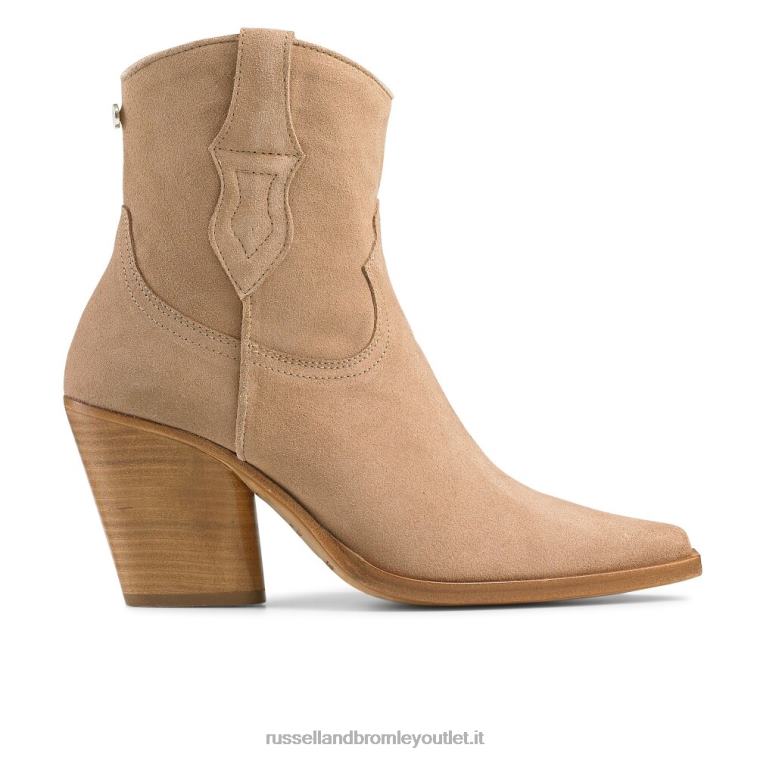 beige V0V4J344 donne Russell And Bromley stivale western con tacco cash