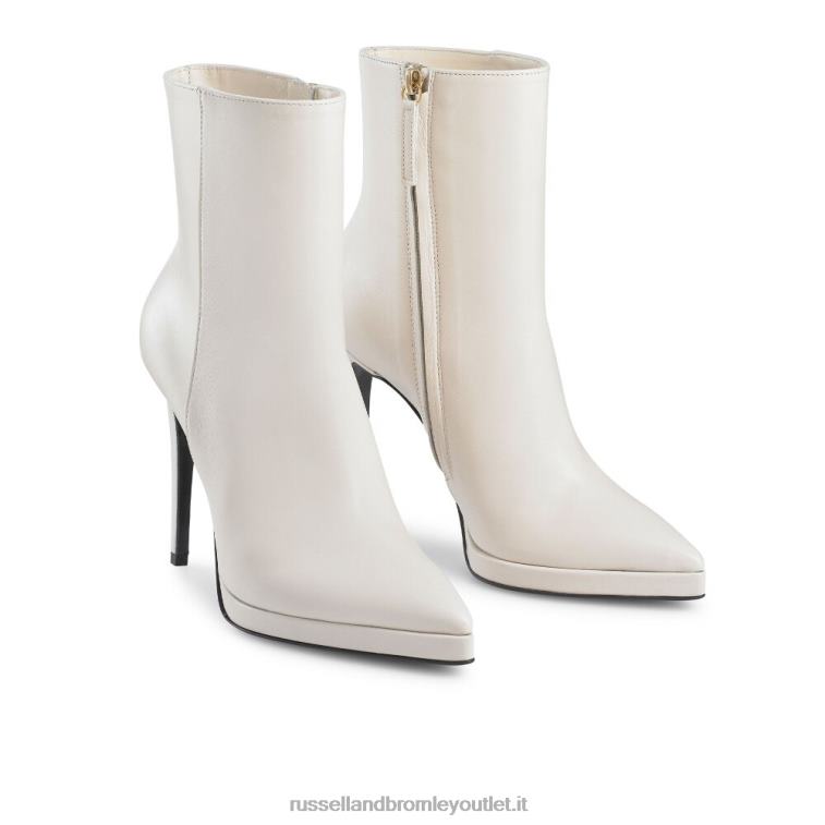 bianco V0V4J320 donne Russell And Bromley stivale a stiletto con piattaforma livingitup