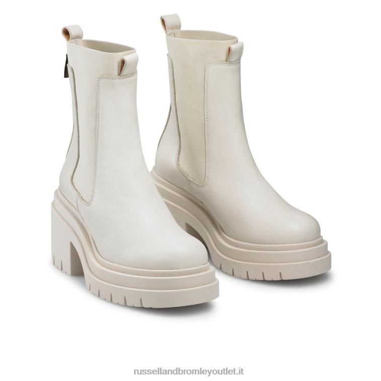 bianco V0V4J323 donne Russell And Bromley stivale unità doppia piattaforma camden