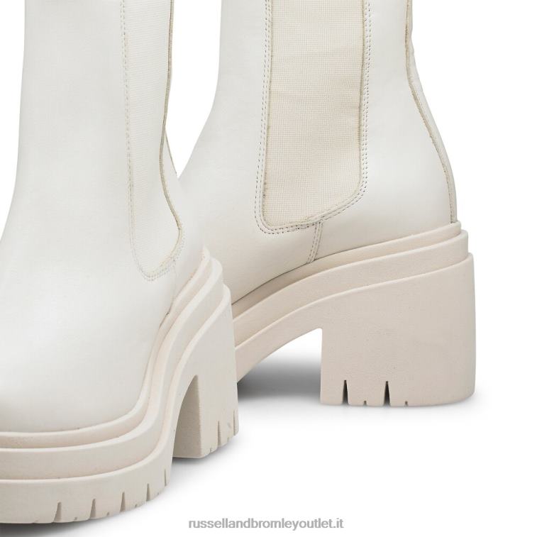 bianco V0V4J323 donne Russell And Bromley stivale unità doppia piattaforma camden
