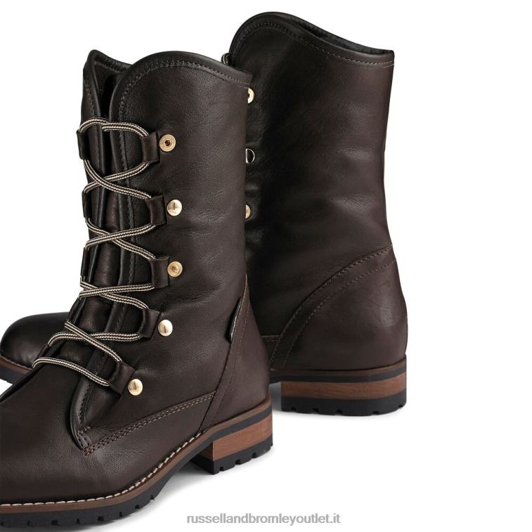 marrone V0V4J260 donne Russell And Bromley morbido escursionista in finta lana
