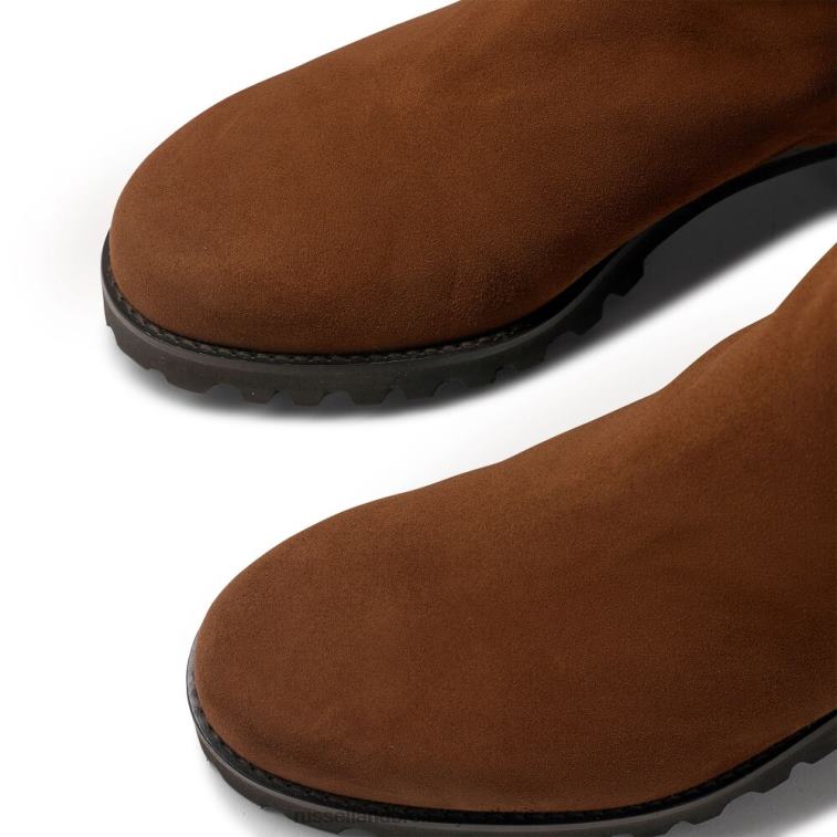 marrone V0V4J353 donne Russell And Bromley stivale alto mezzo ginocchio