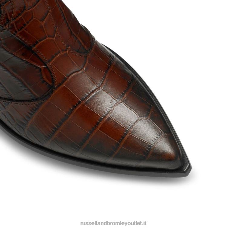 marrone V0V4J363 donne Russell And Bromley saloon alto al ginocchio western