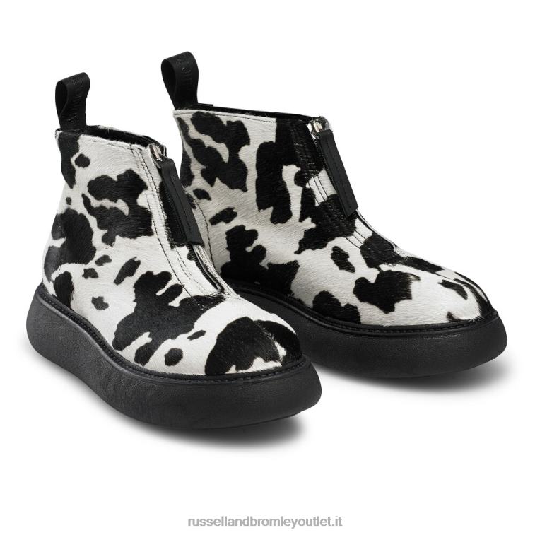 multi V0V4J315 donne Russell And Bromley stivale frontale con zip a bolle