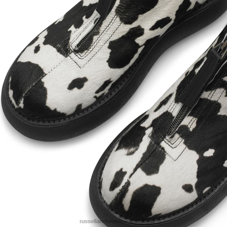 multi V0V4J315 donne Russell And Bromley stivale frontale con zip a bolle