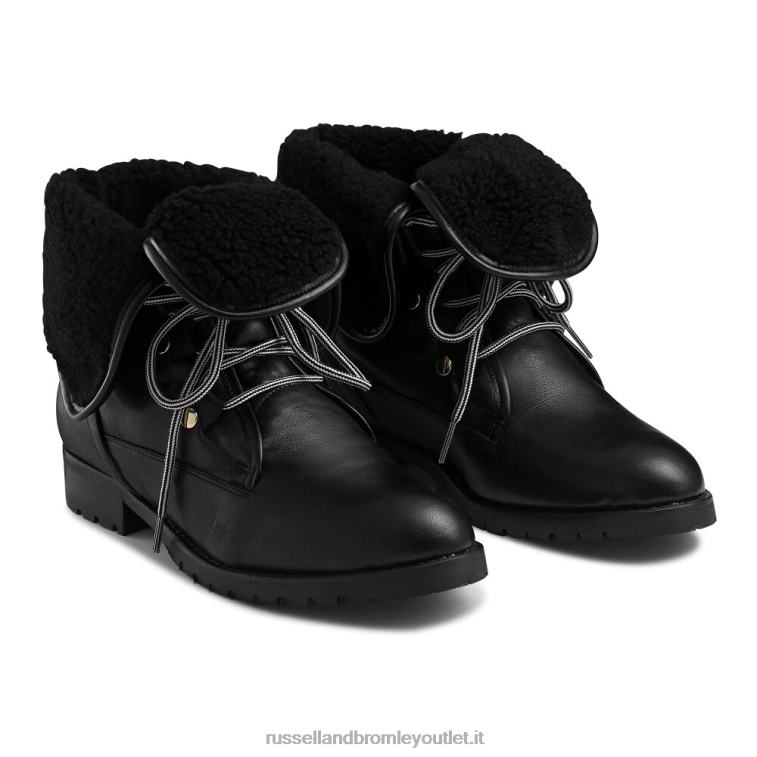 nero V0V4J259 donne Russell And Bromley morbido escursionista in finta lana