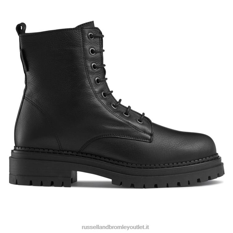 nero V0V4J265 donne Russell And Bromley combattimento stivale da combattimento a 8 occhielli