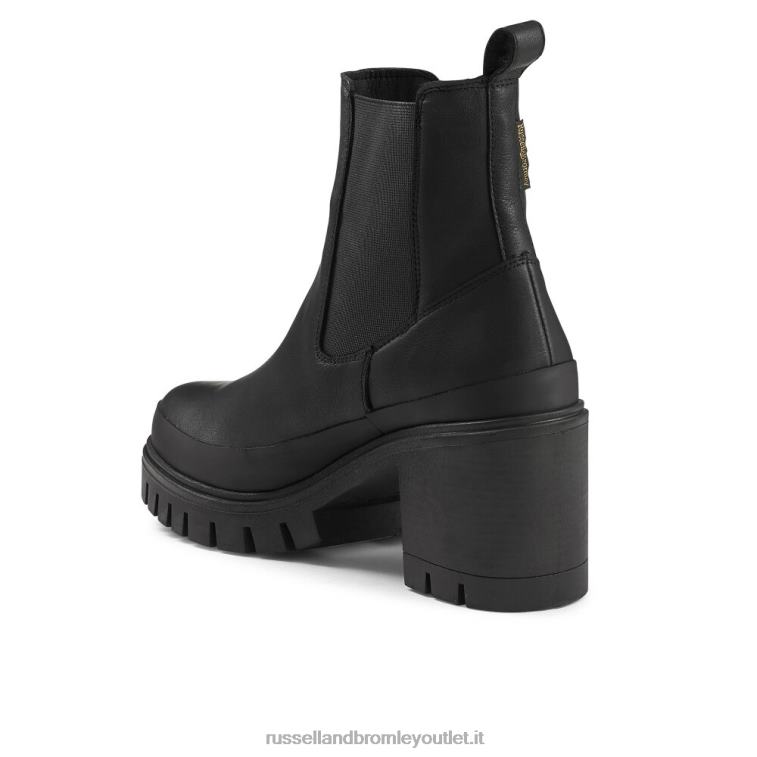 nero V0V4J275 donne Russell And Bromley compagnia hi heeled combat chelsea