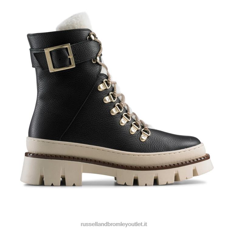 nero V0V4J277 donne Russell And Bromley scarponcino da trekking con suola a contrasto snowdonia