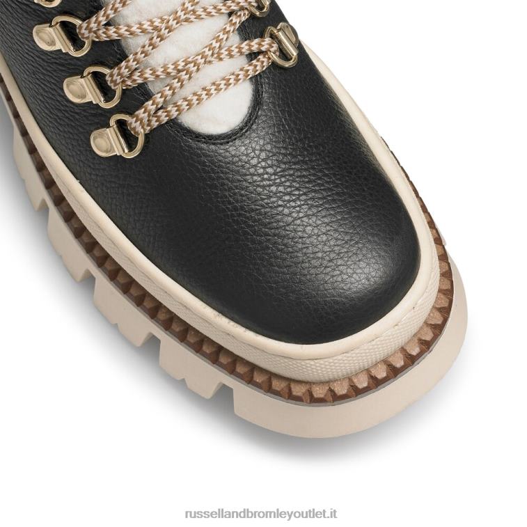 nero V0V4J277 donne Russell And Bromley scarponcino da trekking con suola a contrasto snowdonia