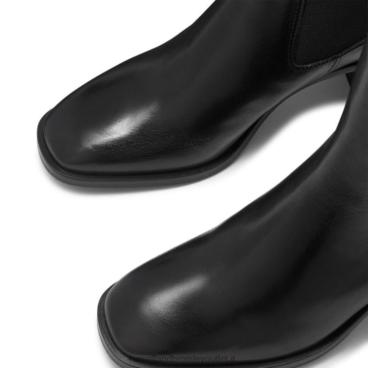nero V0V4J278 donne Russell And Bromley stivale chelsea con tacco largo bloomsbury
