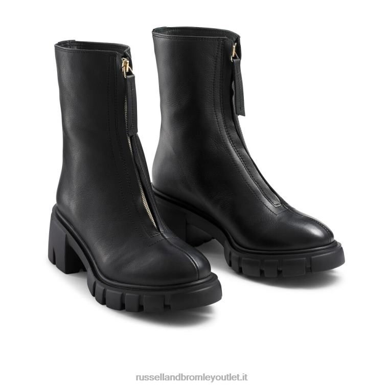 nero V0V4J293 donne Russell And Bromley zipabout stivale grosso frontale con zip