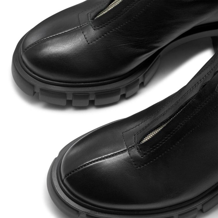 nero V0V4J293 donne Russell And Bromley zipabout stivale grosso frontale con zip