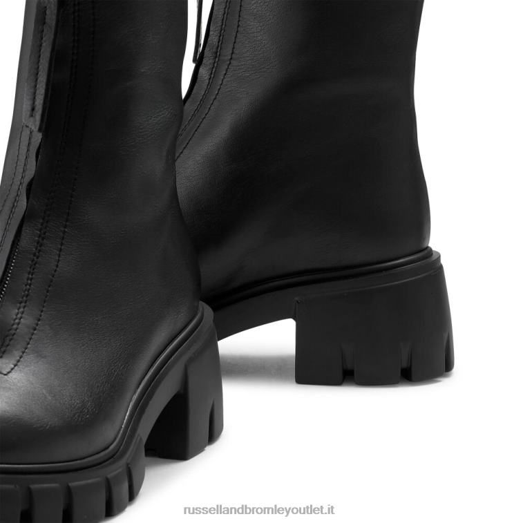 nero V0V4J293 donne Russell And Bromley zipabout stivale grosso frontale con zip