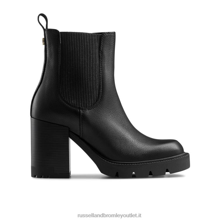nero V0V4J300 donne Russell And Bromley blocca lo stivale chelsea con tacchetti
