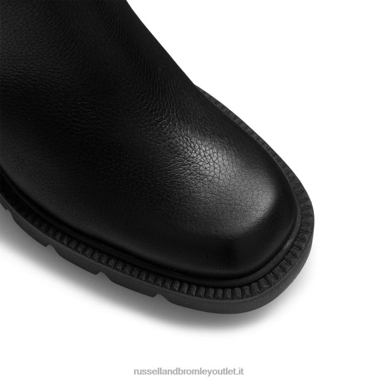 nero V0V4J300 donne Russell And Bromley blocca lo stivale chelsea con tacchetti