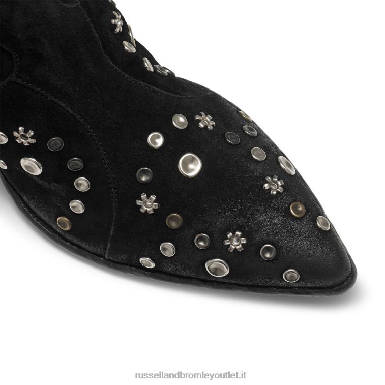 nero V0V4J309 donne Russell And Bromley howdy stivale western impreziosito