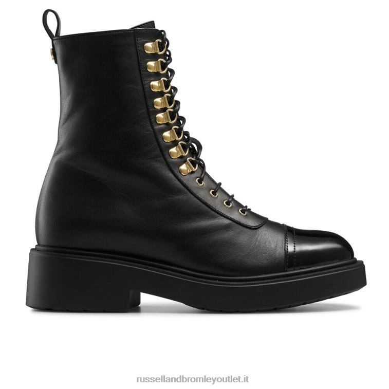 nero V0V4J312 donne Russell And Bromley stivale stringato con puntale fulmine