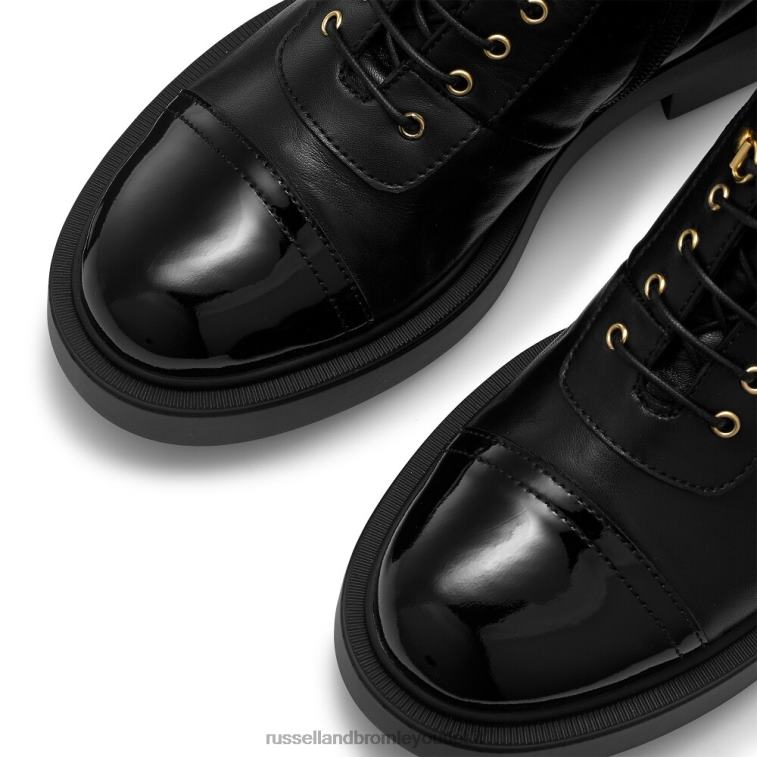 nero V0V4J312 donne Russell And Bromley stivale stringato con puntale fulmine