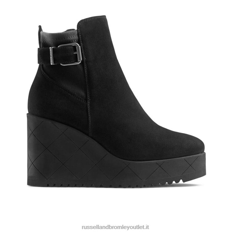 nero V0V4J313 donne Russell And Bromley stivaletto con zeppa royalty dryleks