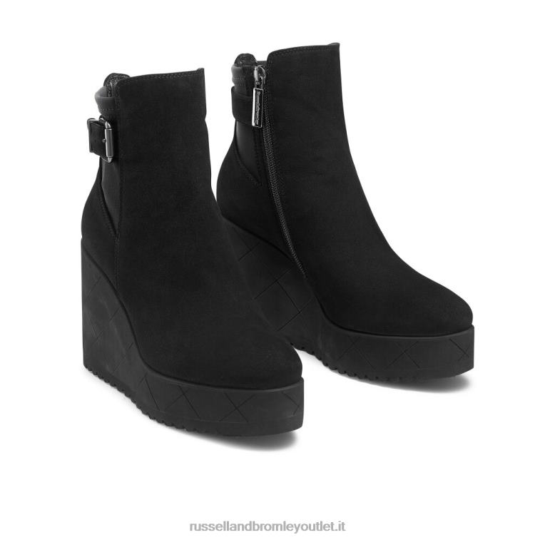 nero V0V4J313 donne Russell And Bromley stivaletto con zeppa royalty dryleks