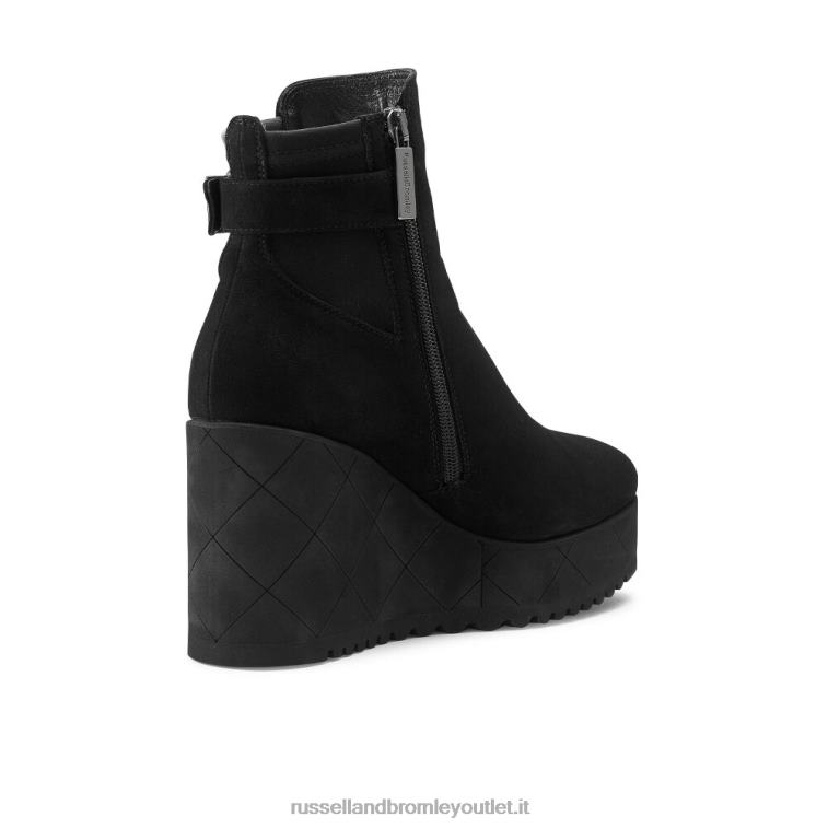nero V0V4J313 donne Russell And Bromley stivaletto con zeppa royalty dryleks