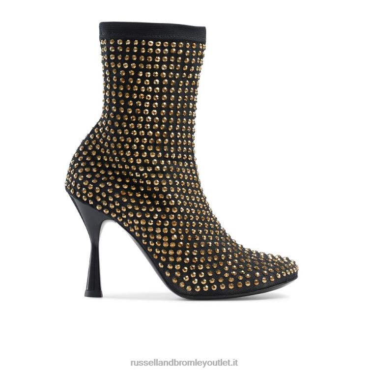 nero V0V4J316 donne Russell And Bromley stivale a calzino con punta tonda stargaze