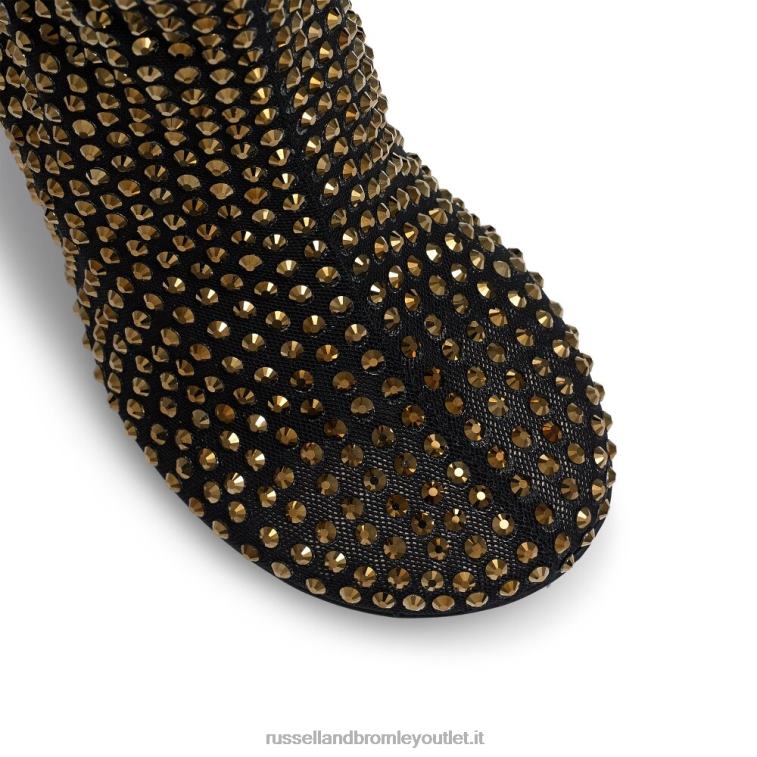 nero V0V4J316 donne Russell And Bromley stivale a calzino con punta tonda stargaze