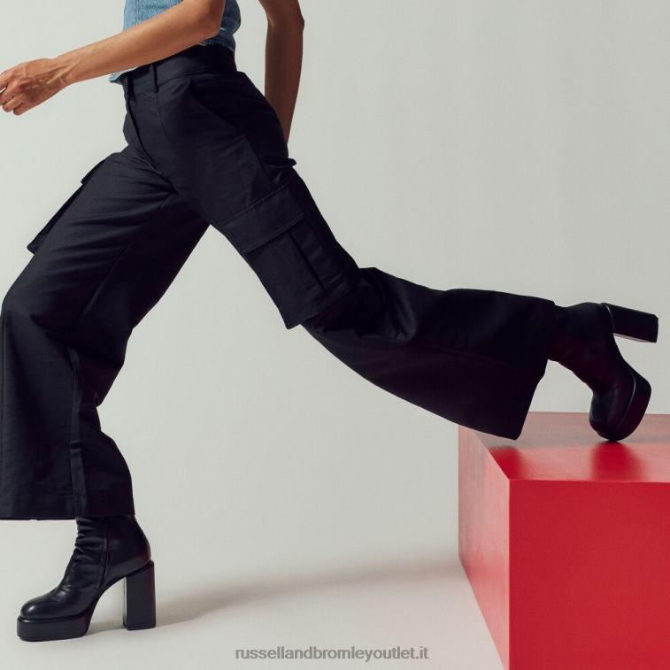 nero V0V4J319 donne Russell And Bromley stivale a punta tonda webster