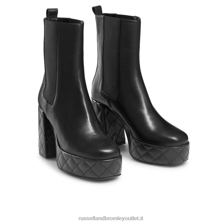 nero V0V4J321 donne Russell And Bromley mega stivale con plateau trapuntato