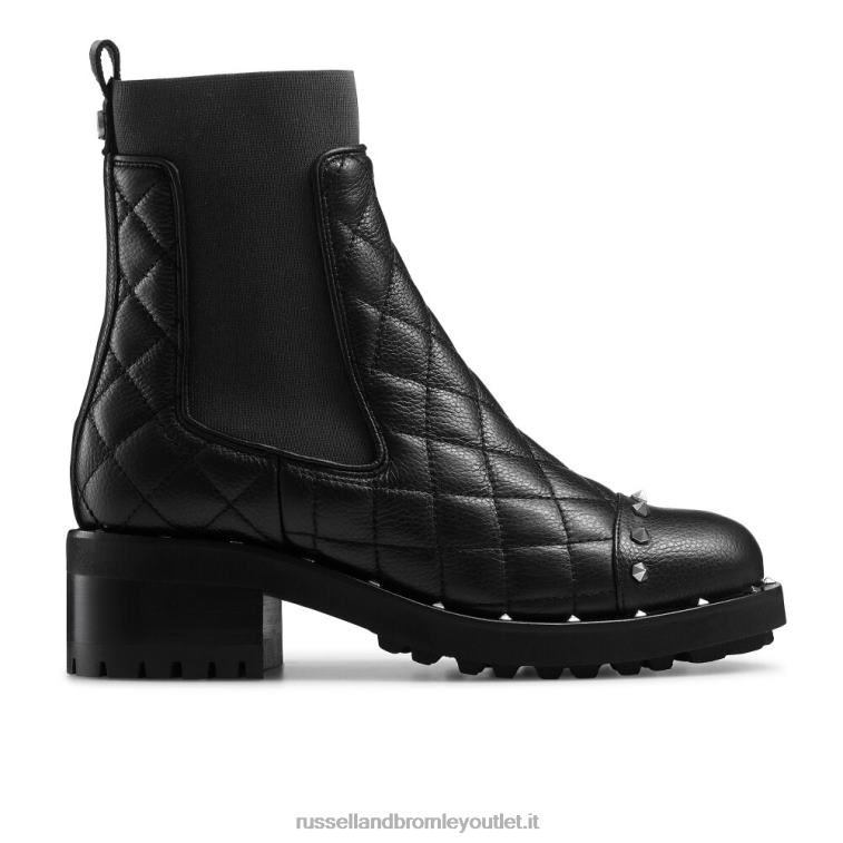 nero V0V4J322 donne Russell And Bromley stivale chelsea con borchie petardo